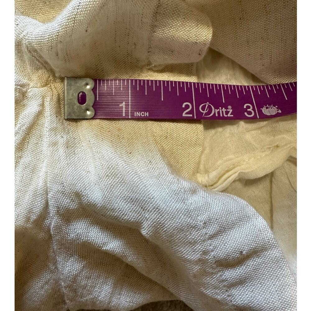 Sim & Sam Oatmeal Linen Blend Utility Romper Sleeveless Safari Resort Size M - Picture 11 of 11